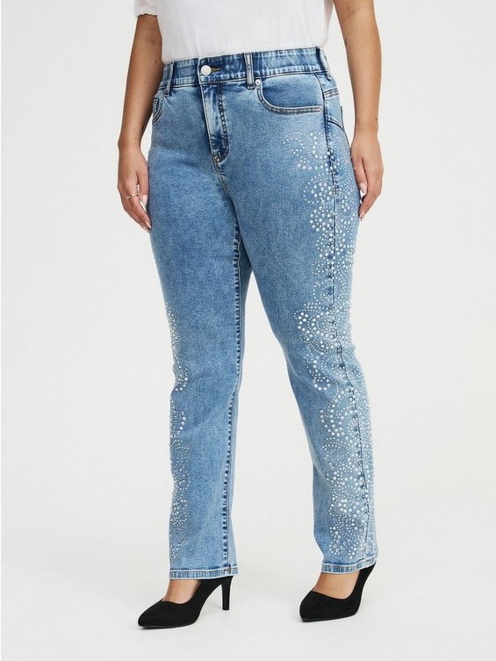 NWT Torrid Star Spangled Rhinestone accent jeans 14 regular
